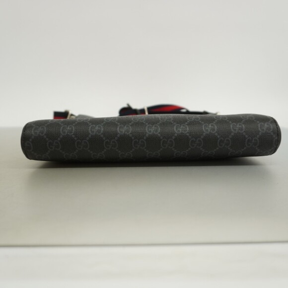 Gucci GG Supreme Shoulder Bag 474137 Black Men's - Picture 3 of 10